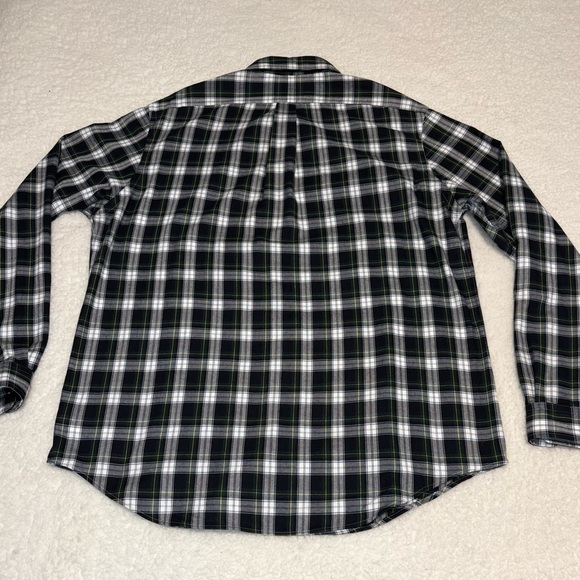 Polo Ralph Lauren Men Green Plaid Performance Flannel Shirt - Picture 8 of 11